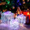 Lighted Christmas Gift Boxes 3-Piece Iridescent LED Indoor Outdoor Decoration Set